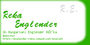 reka englender business card